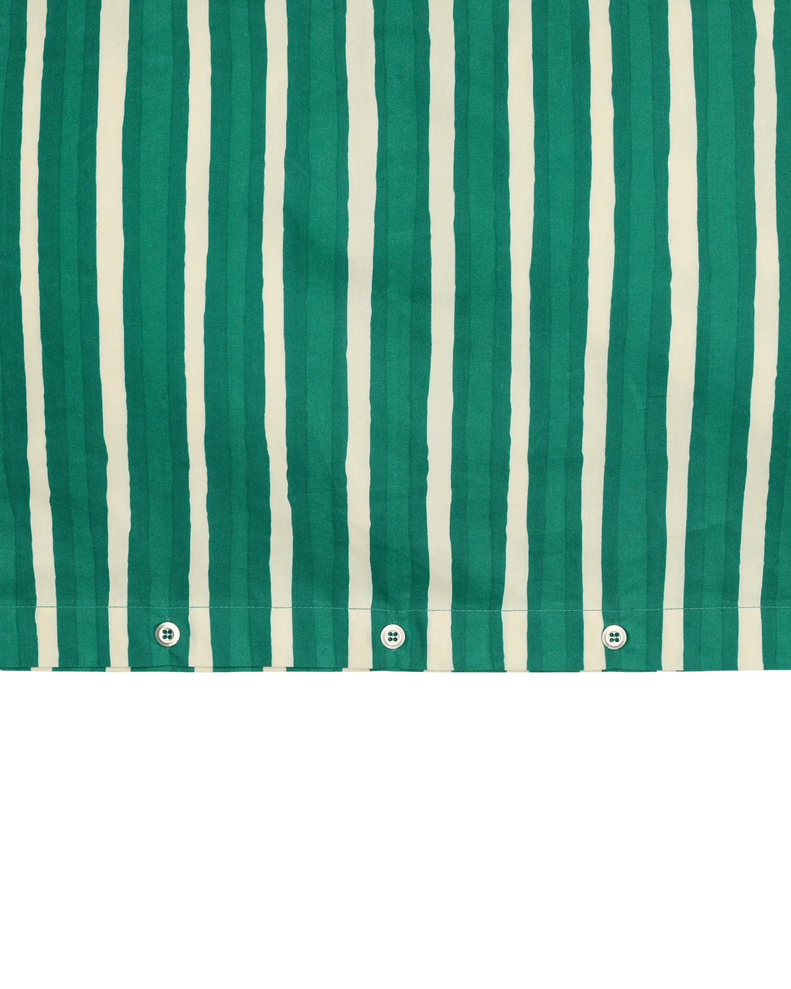 Iso Piccolo pussilakana, Off white-smaragdinvihreä Marimekko