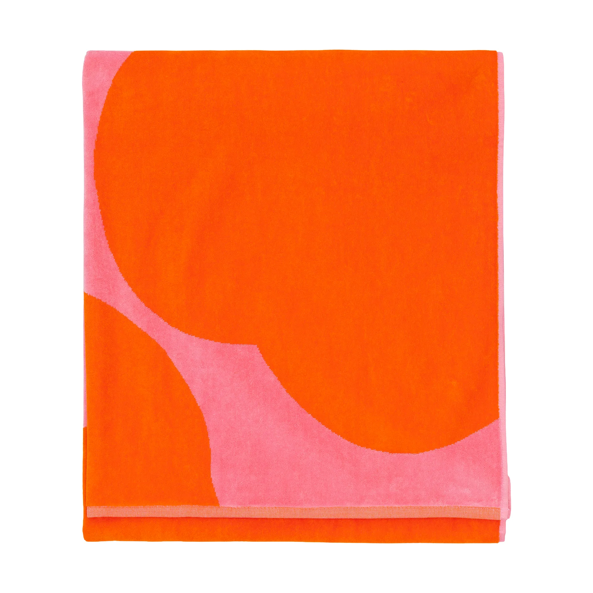 Iso Unikko kylpypyyhe, Pink-orange red, 100×180 cm Marimekko