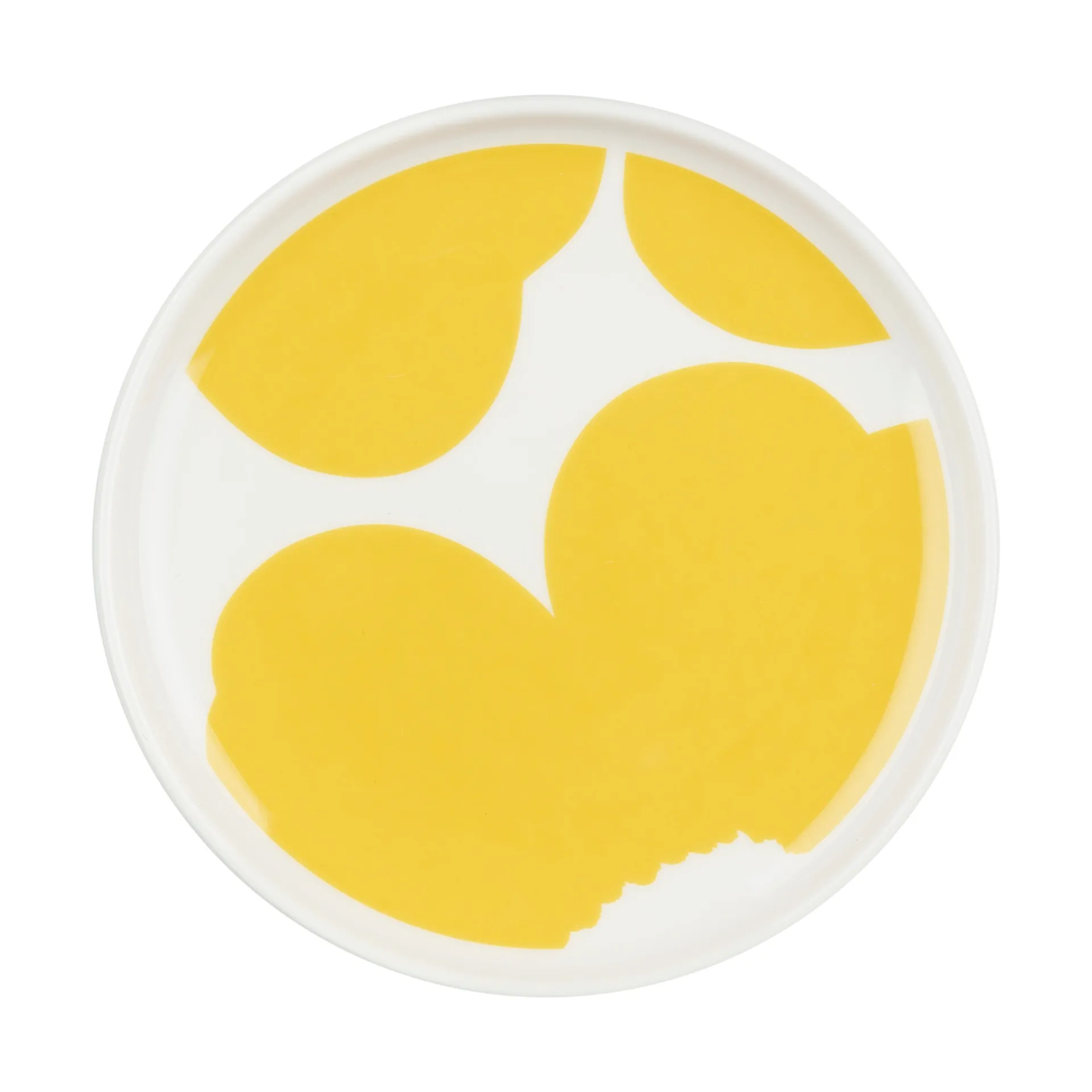 Iso Unikko lautanen Ø13,5 cm, White-spring yellow Marimekko