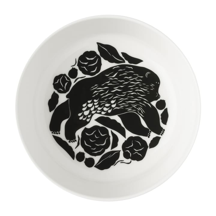 Karhuemo kulho 4 dl, Valkoinen-Tummanvihreä Marimekko