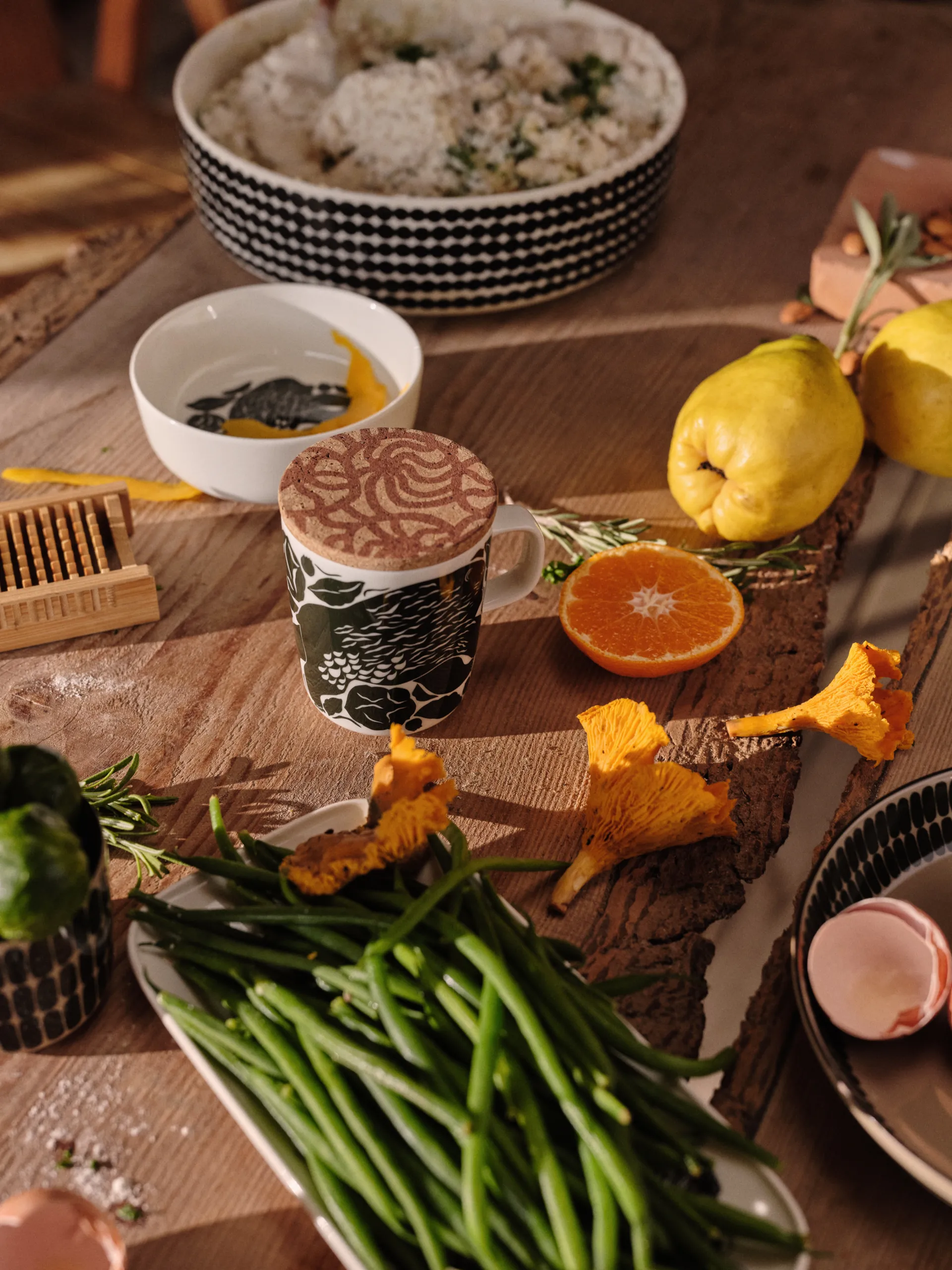 Karhuemo kulho 4 dl, Valkoinen-Tummanvihreä Marimekko