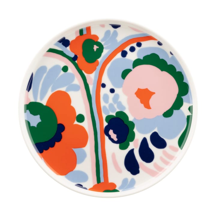Karuselli astiasto 4 osaa, White-orange-blue-emerald Marimekko