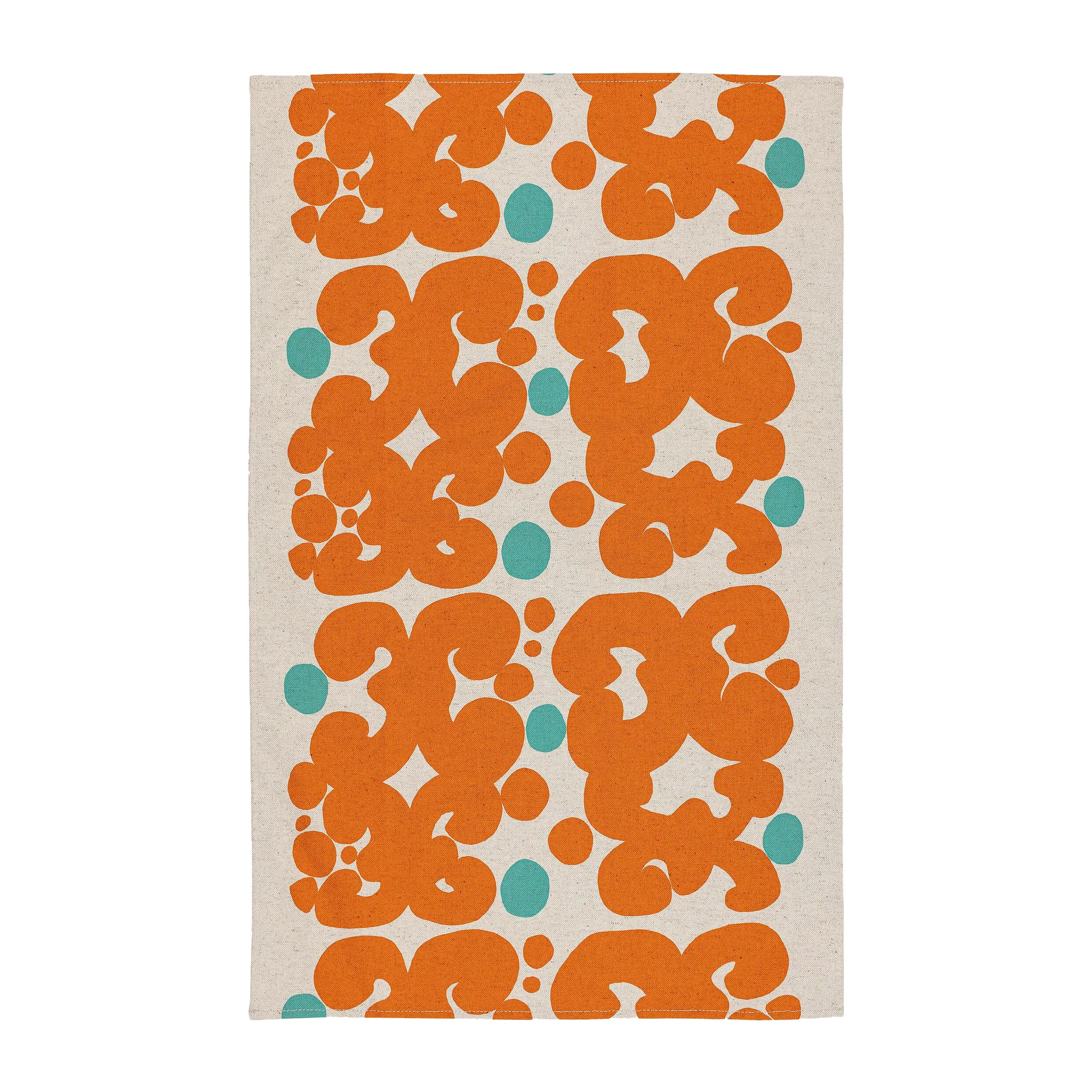 Keidas keittiöpyyhe 43 x 70 cm, Beige-oranssi-turkoosi Marimekko