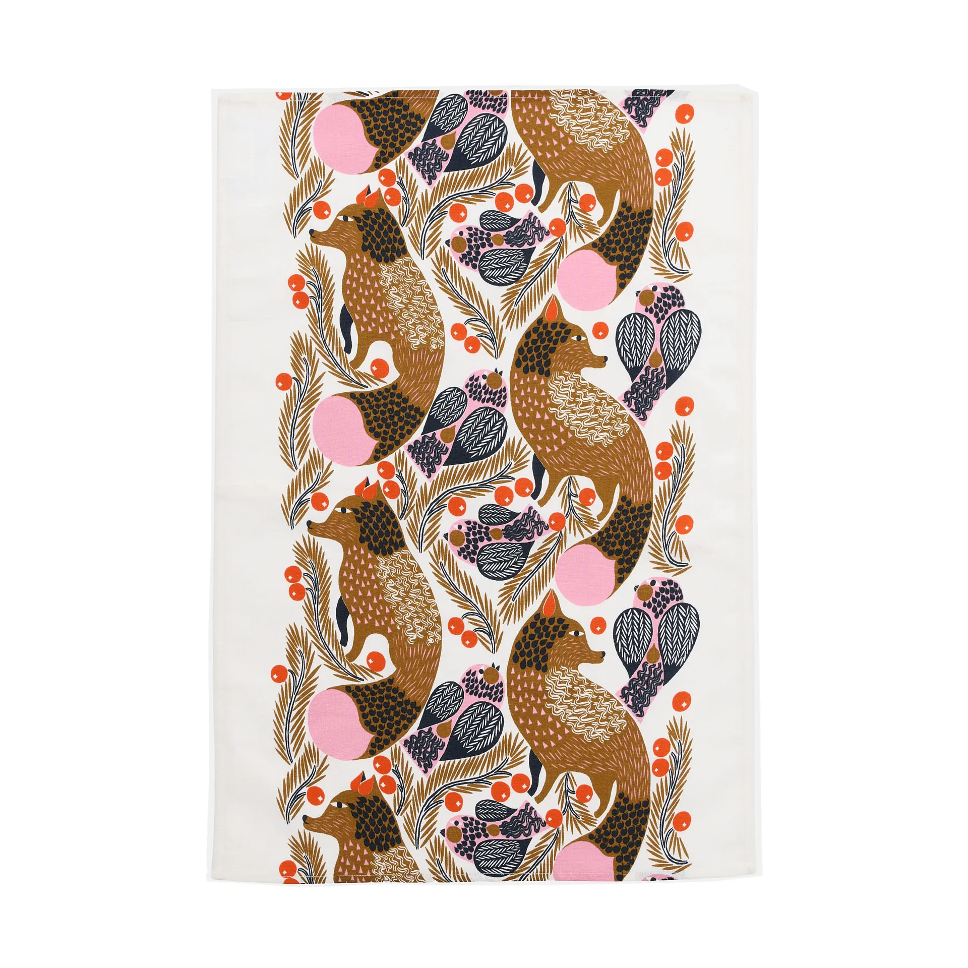 Marimekko Ketunmarja keittiöpyyhe, 47 x 70 cm White-monivärinen
