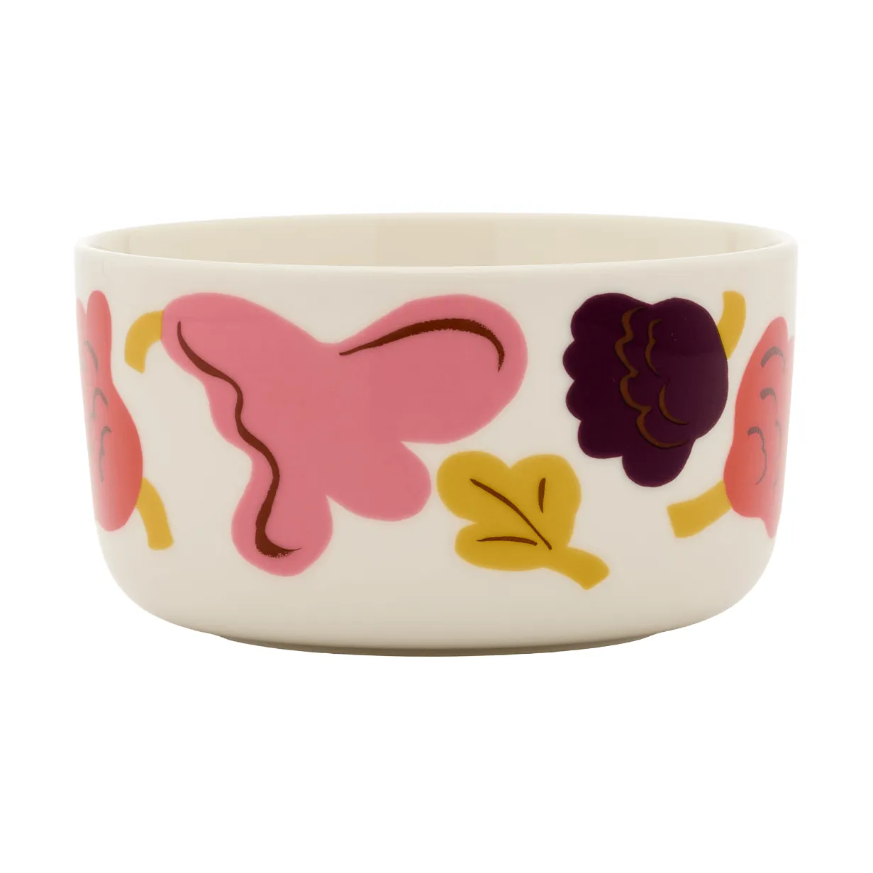 Kukasta Kukkaan kulho, White-pink-terrac-plum, 50 cl Marimekko
