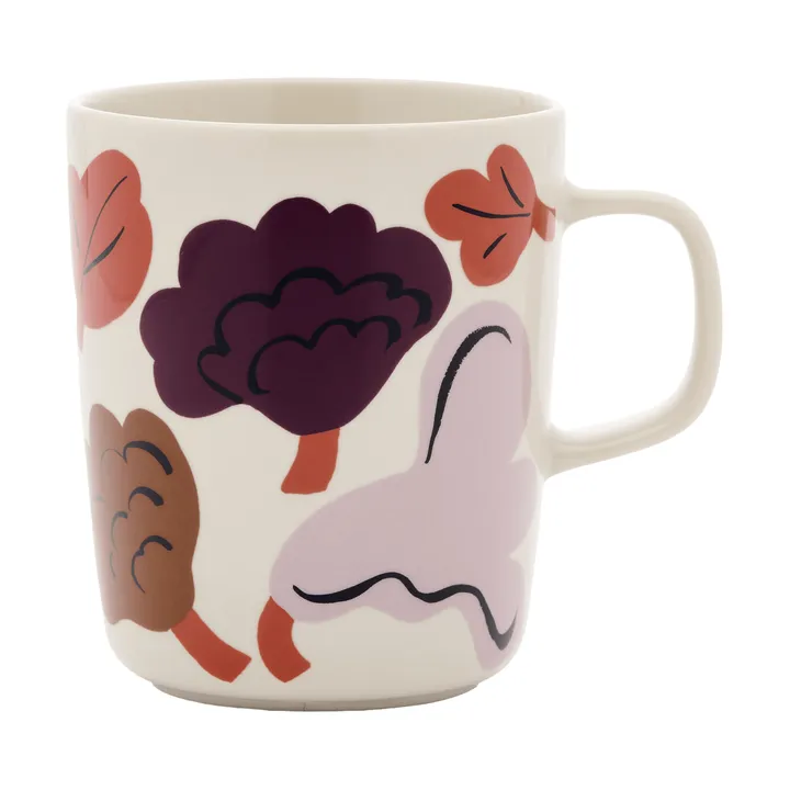 Kukasta Kukkaan muki - Kivitavara-plum-bronze-terracotta 25 cl - Marimekko