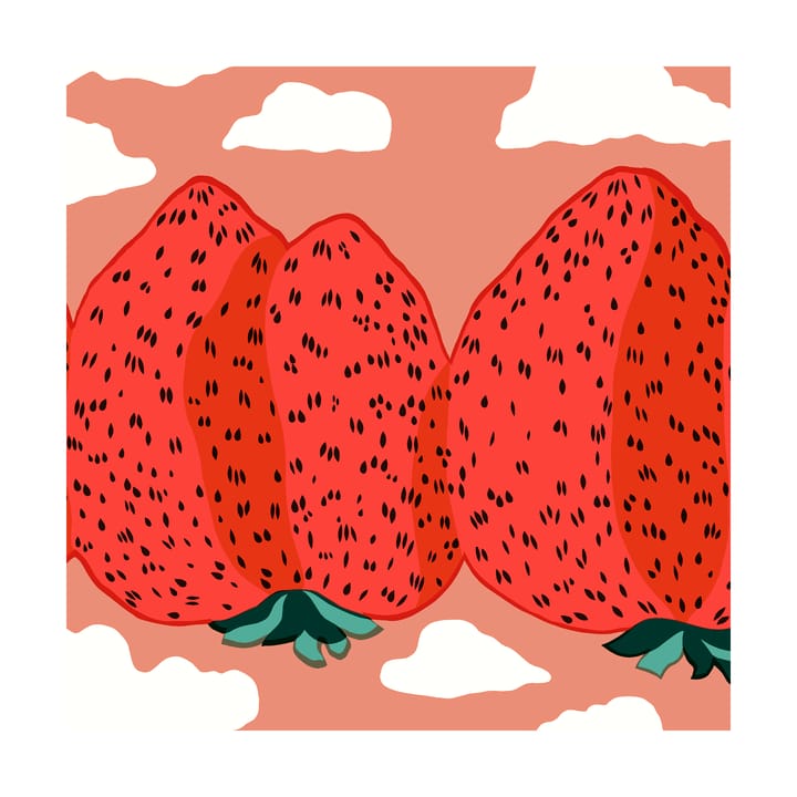 Mansikkavuoret servetti 33 x 33 cm 20-pakkaus - Punainen - Marimekko