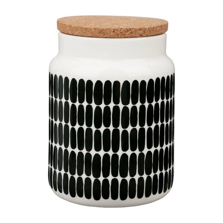 Oiva Alku purkki 1,2 L, Valkoinen-tummanvihreä Marimekko