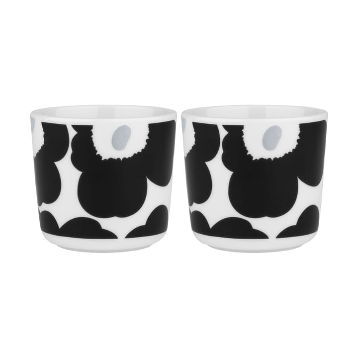 Black and white coffee cups