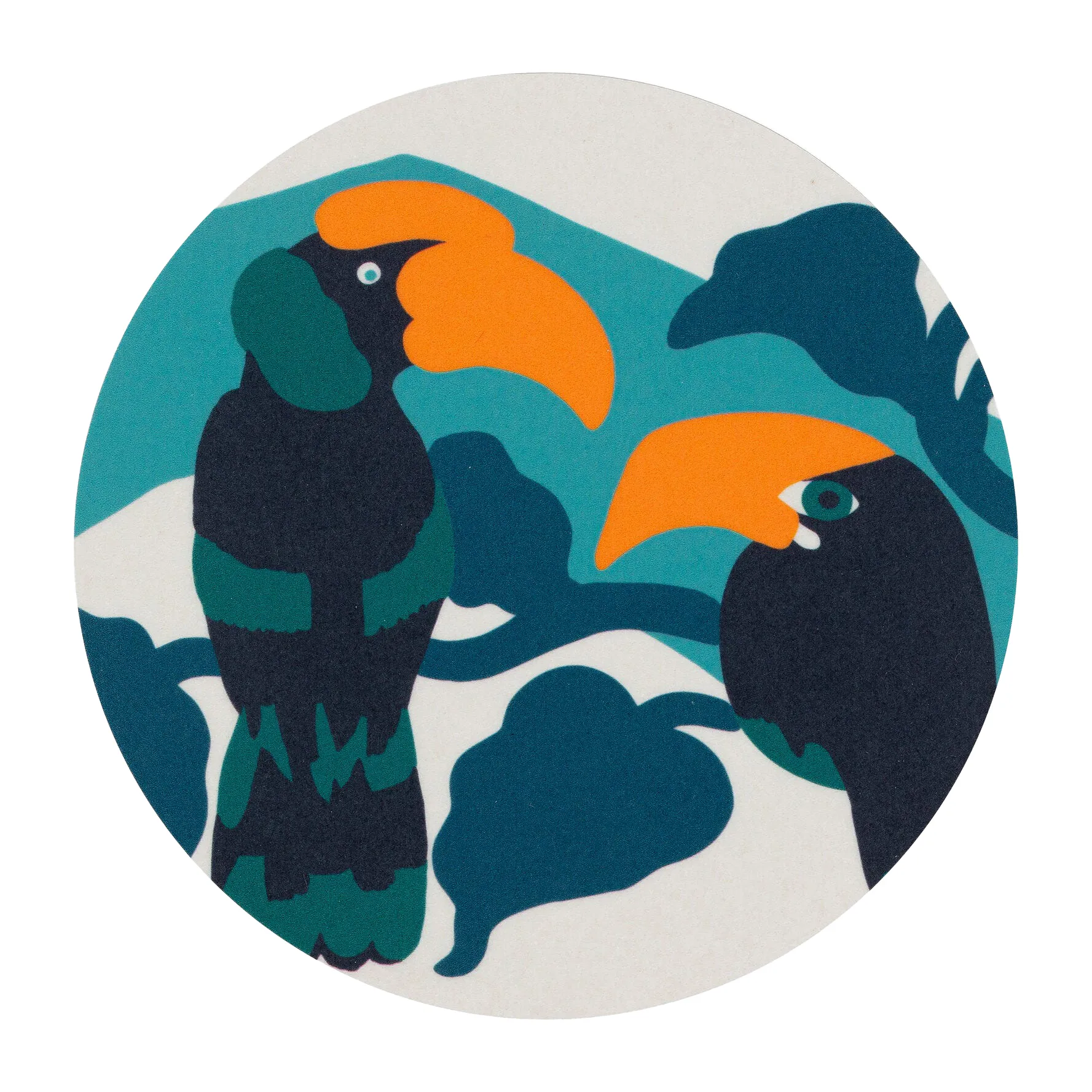 Pepe lasinalunen 4-pakkaus, Valkoinen-turkoosi-oranssi Marimekko