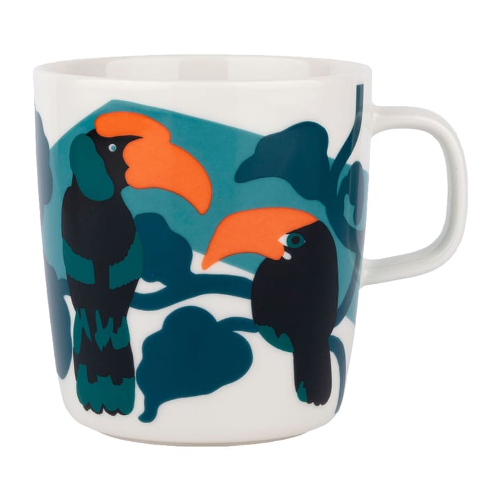Pepe teemuki 4 dl, Valkoinen-turkoosi-oranssi Marimekko