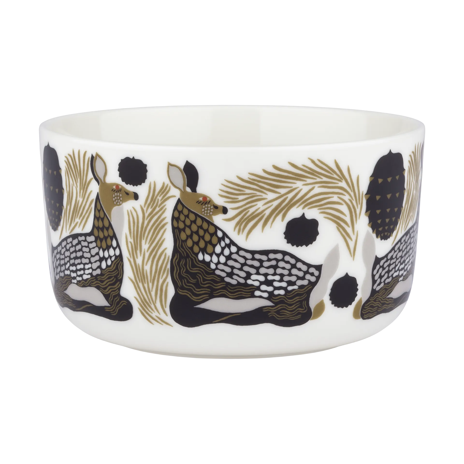 Peura kulho 5 dl, White-coal-mud-light grey Marimekko