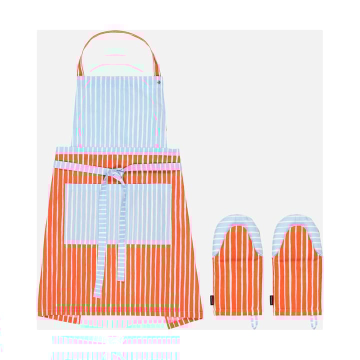 Piccolo tekstiilisetti 3 osaa - White-tomato red-light blue - Marimekko