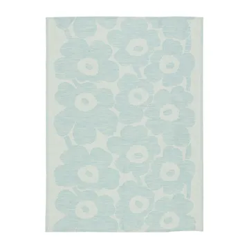 Pieni Unikko -keittiöpyyhe puuvilla-pellava 50x70 cm - Off white-light blue - Marimekko