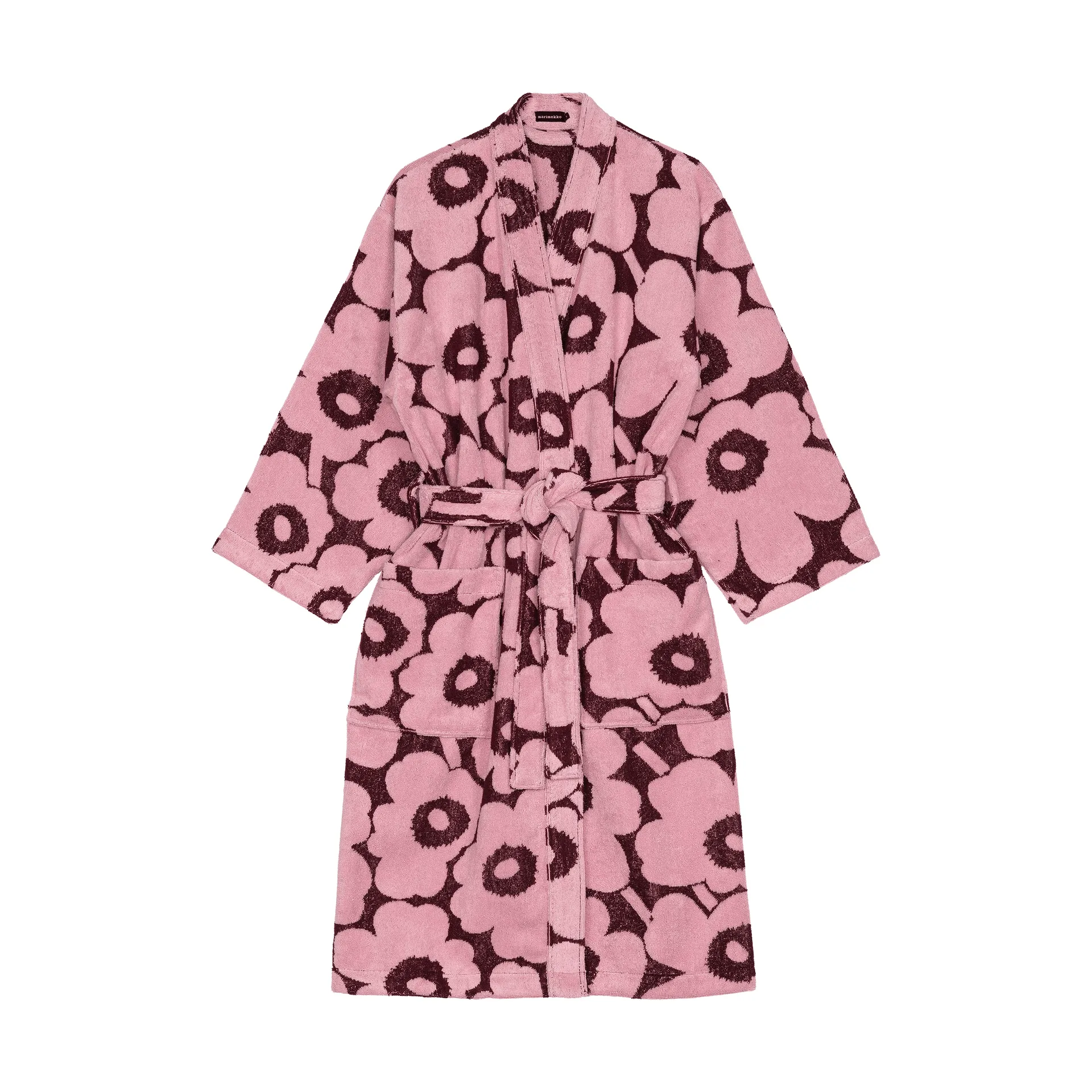 Marimekko Pieni Unikko kylpytakki M Plum-pink