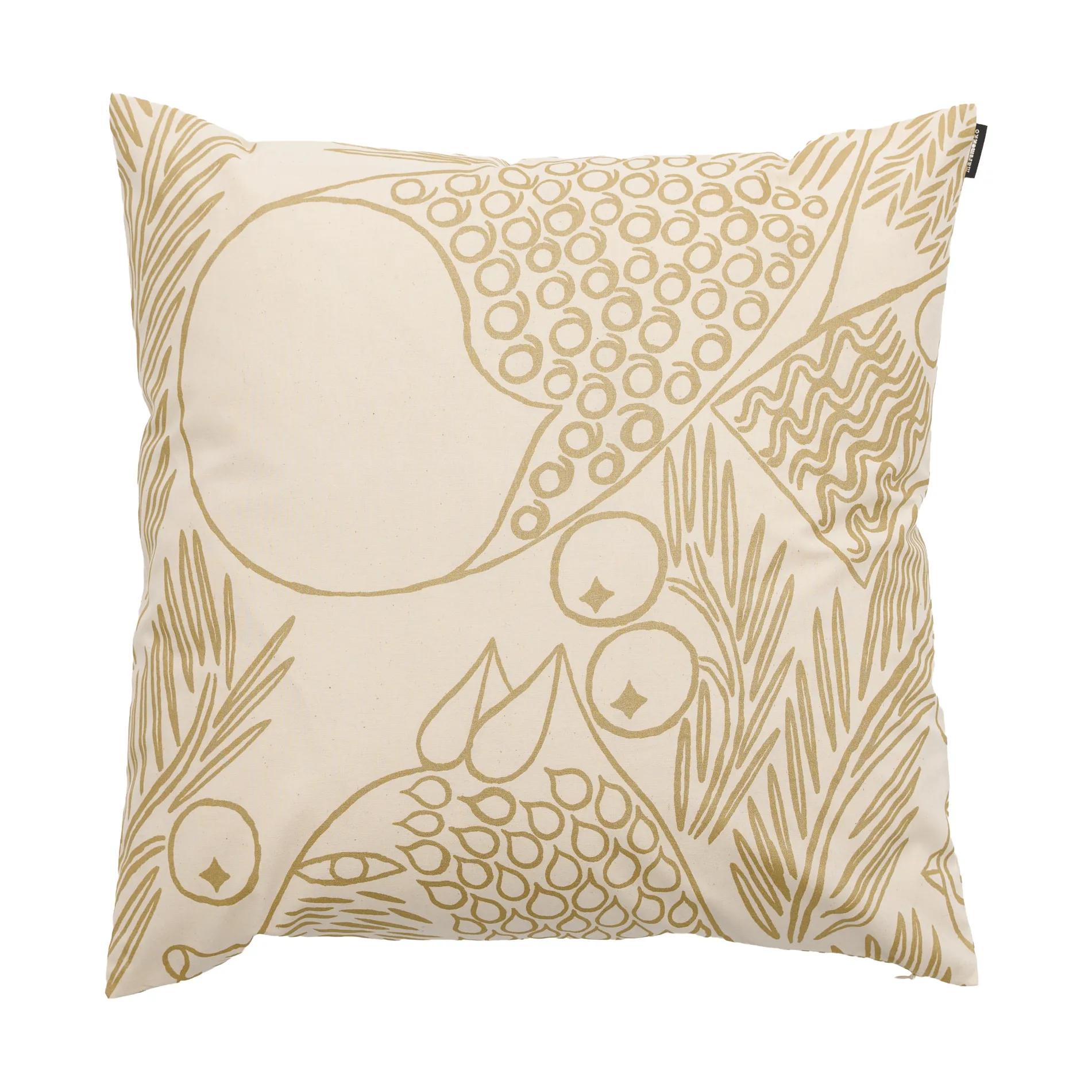 Marimekko Piirto Ketunmarja tyynynpäällinen Off white-gold, 50x50 cm