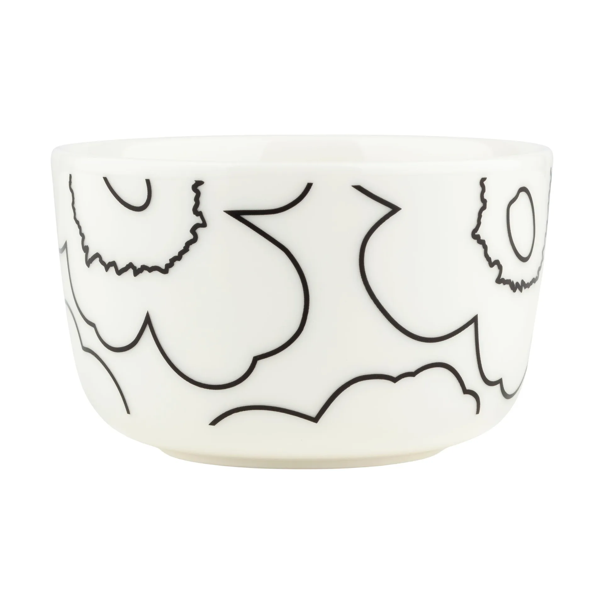 Piirto Unikko kulho 2,5 dl, White-black Marimekko