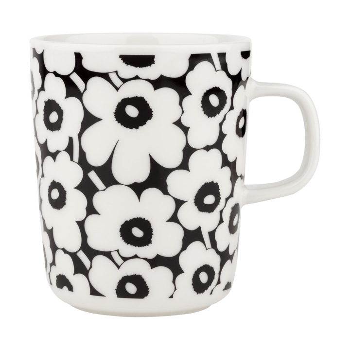 Pikkuinen Unikko muki 25 cl - Black-white - Marimekko