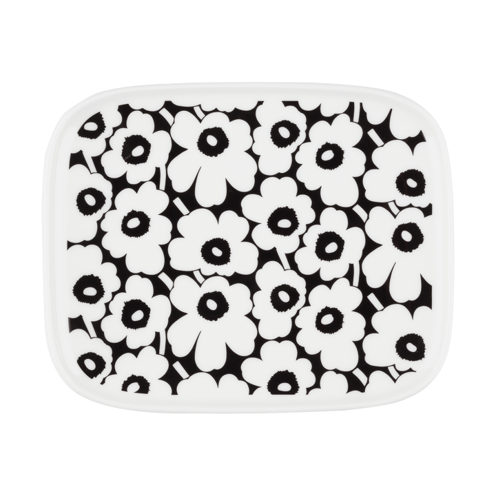 Pikkuinen Unikko vati 12x15 cm, Black-white Marimekko