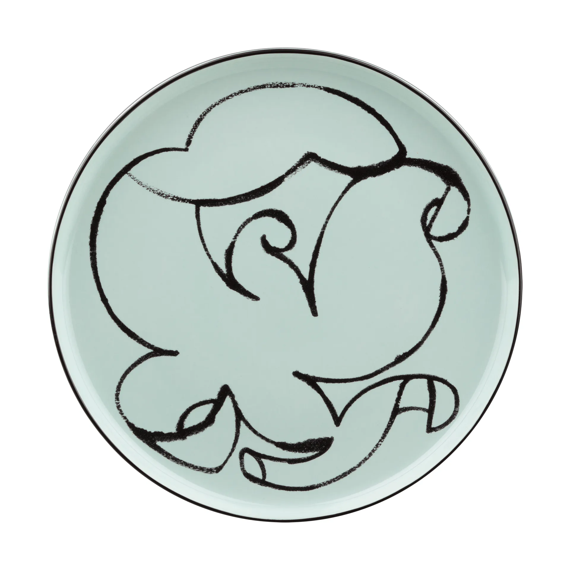 Pistilla lautanen Ø20 cm, Mint-musta Marimekko