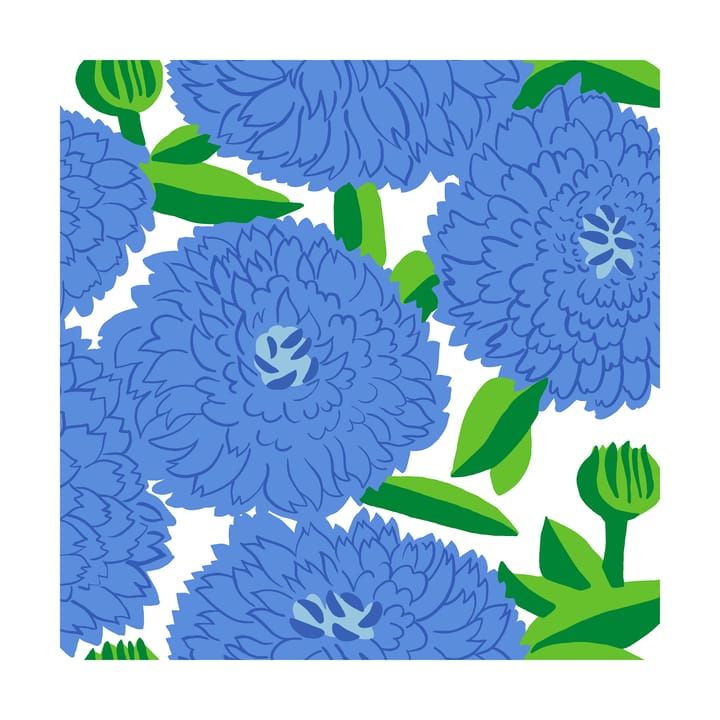 Primavera servetti 33 x 33 cm 20-pakkaus - Blue - Marimekko
