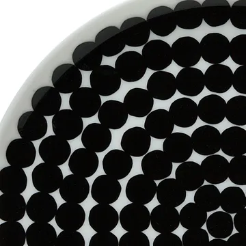 Räsymatto lautanen 20 cm, 6 kpl musta-valkoinen - Marimekko