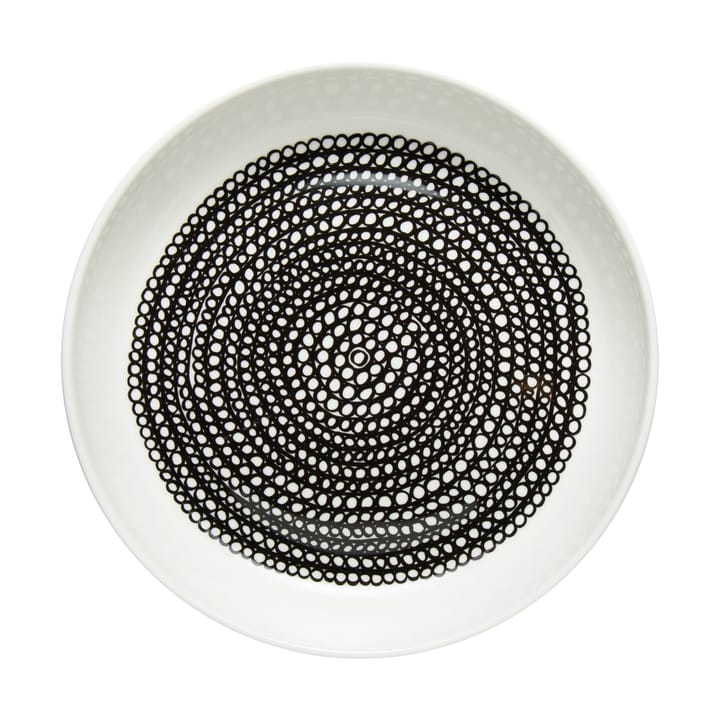 Räsymatto lautanen Ø 20,5 cm, Valkoinen-musta Marimekko