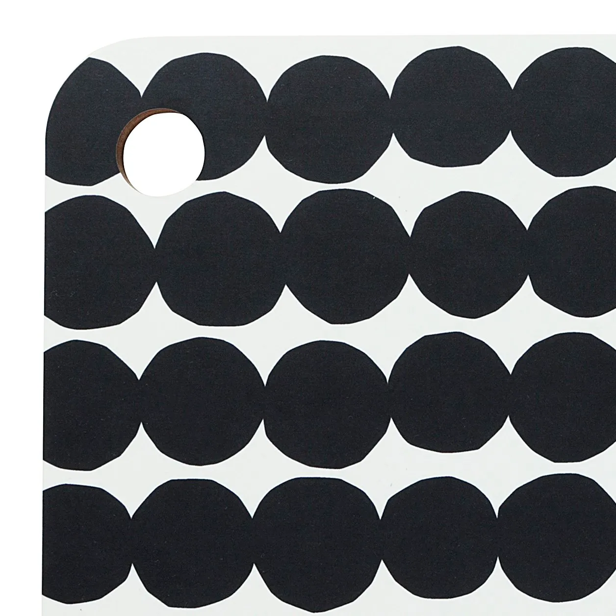 Räsymatto leikkuulauta, musta-valkoinen Marimekko