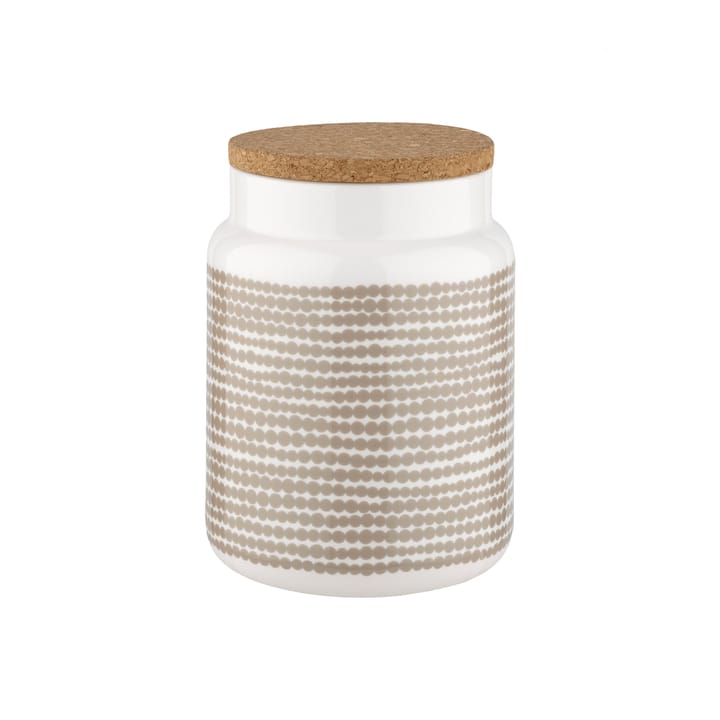 Räsymatto purkki 1,2 l, Beige-valkoinen Marimekko