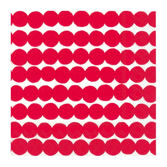 Räsymatto servietti 33x33 cm 20-pakkaus, Punainen Marimekko