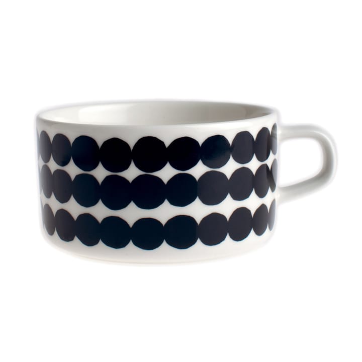 Räsymatto teekuppi 25 cl, musta-valkoinen Marimekko
