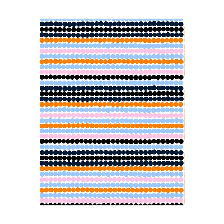 Räsymatto vahakangas - White-pink-light blue-black - Marimekko