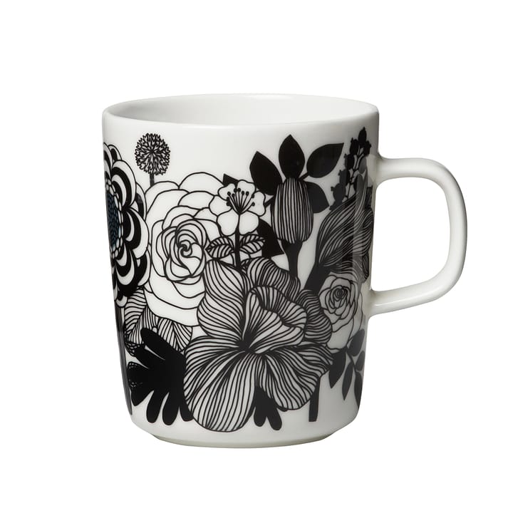 Siirtolapuutarha muki 2,5 dl - Valkoinen-musta (suomi 100) - Marimekko
