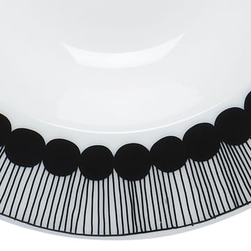 Siirtolapuutarha syvä lautanen Ø 20 cm - musta-valkoinen - Marimekko
