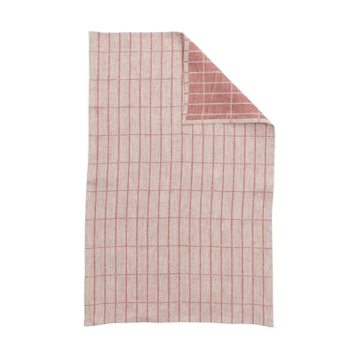 Tiiliskivi keittiöpyyhe 47 x 70 cm - Off white–kastanja - Marimekko