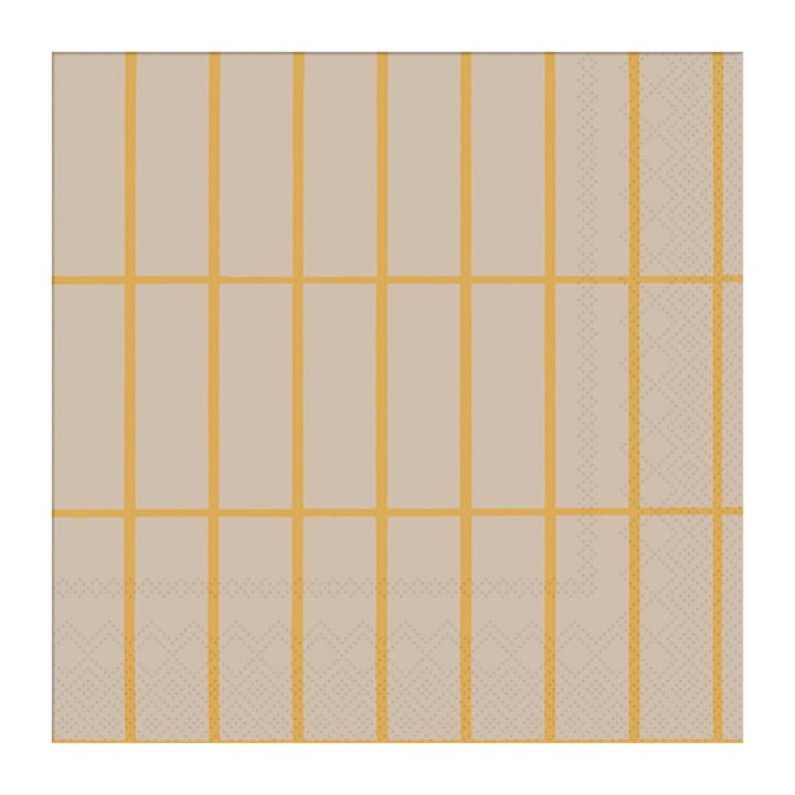 Tiiliskivi lautasliina 33 x 33 cm 20-pakkaus, Linen-gold Marimekko