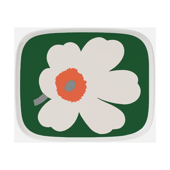 Unikko 60-vuotisjuhlapainos vati 12x15 cm - White-green-orange - Marimekko
