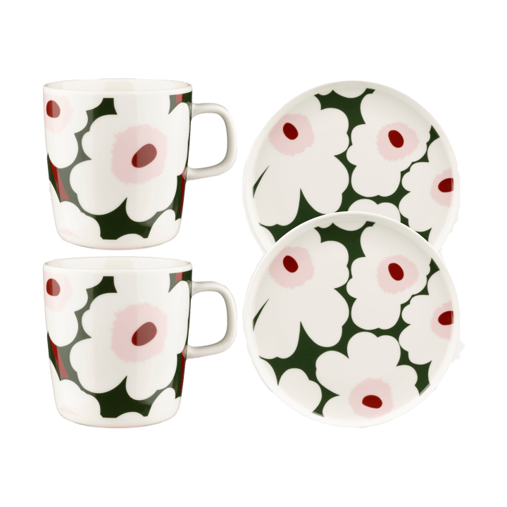Unikko aamiaissetti, Vihreä Marimekko