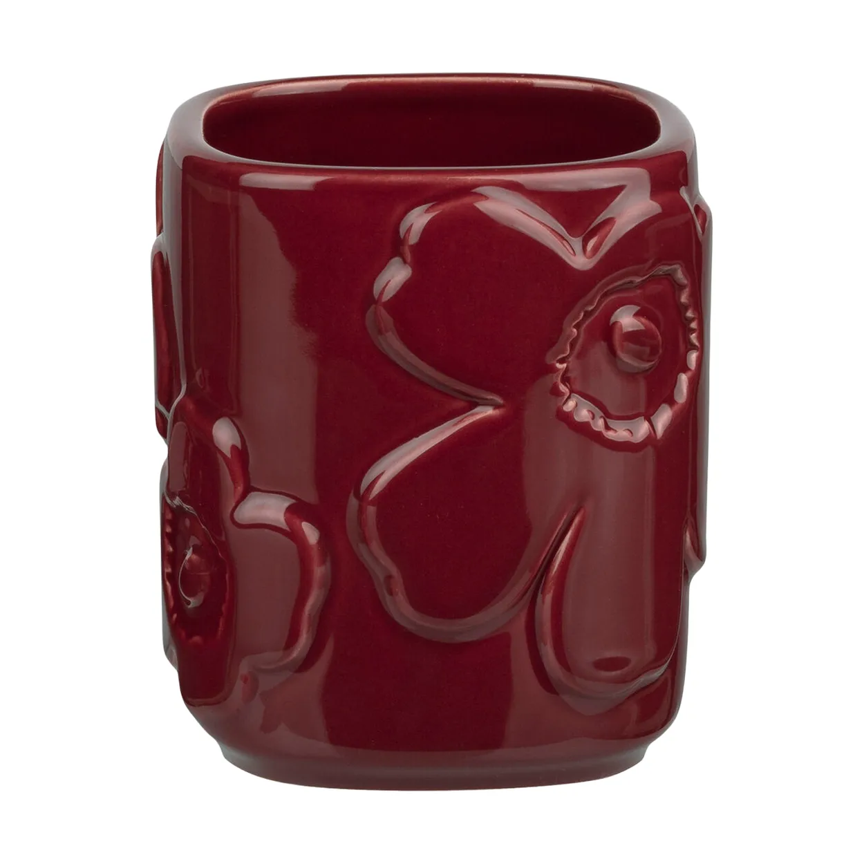 Marimekko Unikko hammasharjateline Burgundy