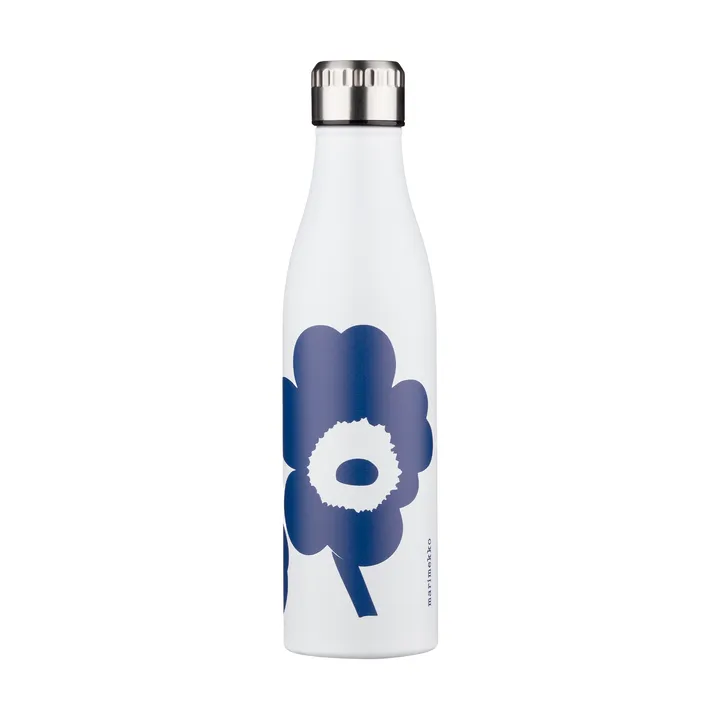 Unikko juomapullo - Valkoinen-sininen, 0,5 l - Marimekko