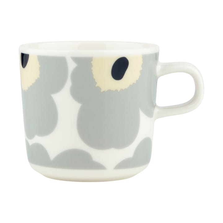 Unikko kahvikuppi 20 cl - White-light grey-sand-dark blue - Marimekko