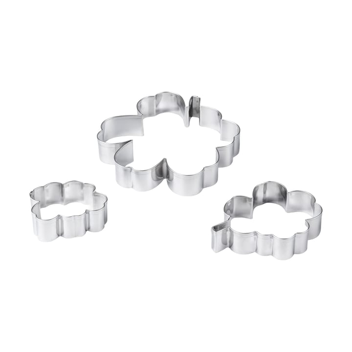 Unikko kakkuvuoka 3-pack - Ruostumaton teräs - Marimekko