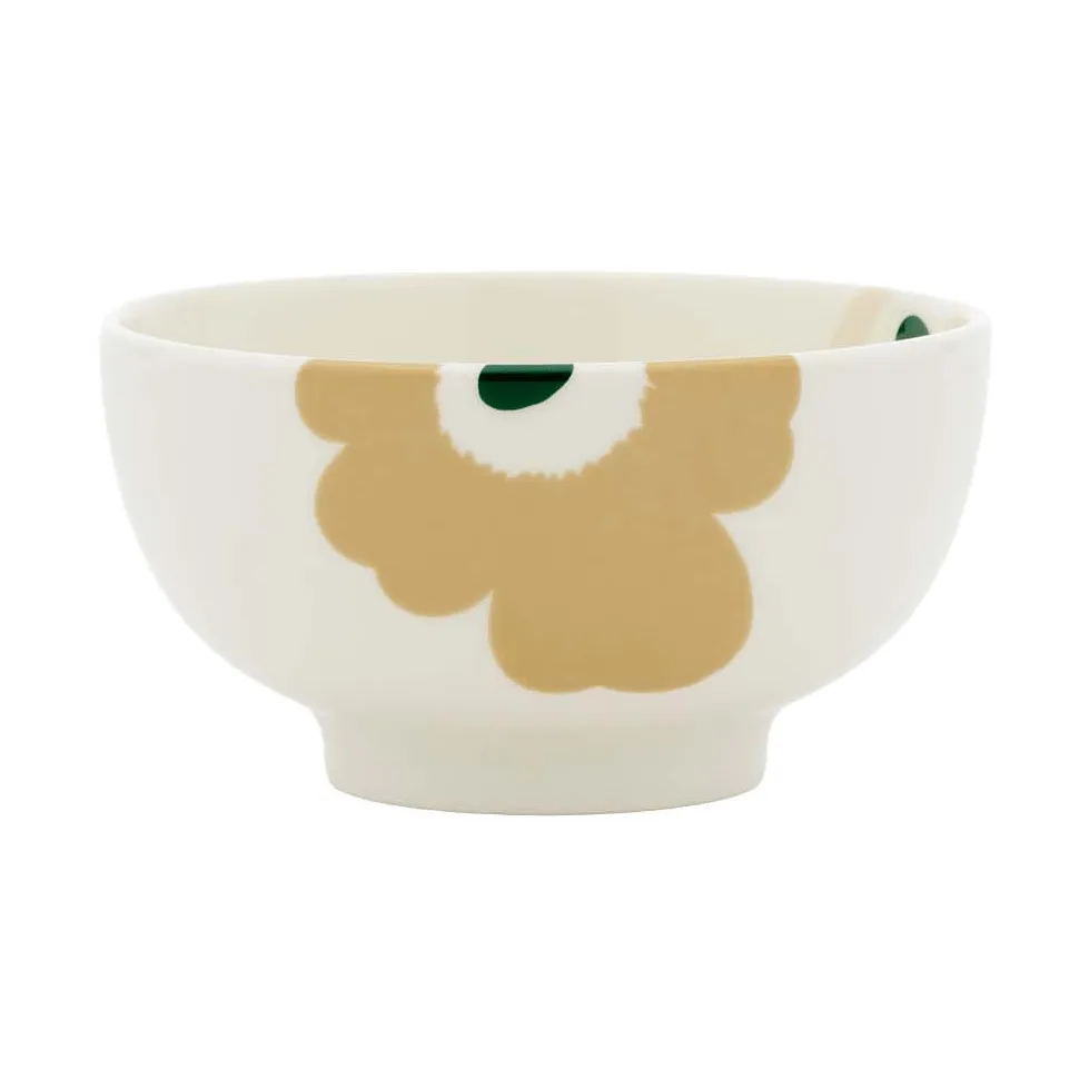 Unikko kulho 3 dl, Beige-white-light sand-dark green Marimekko