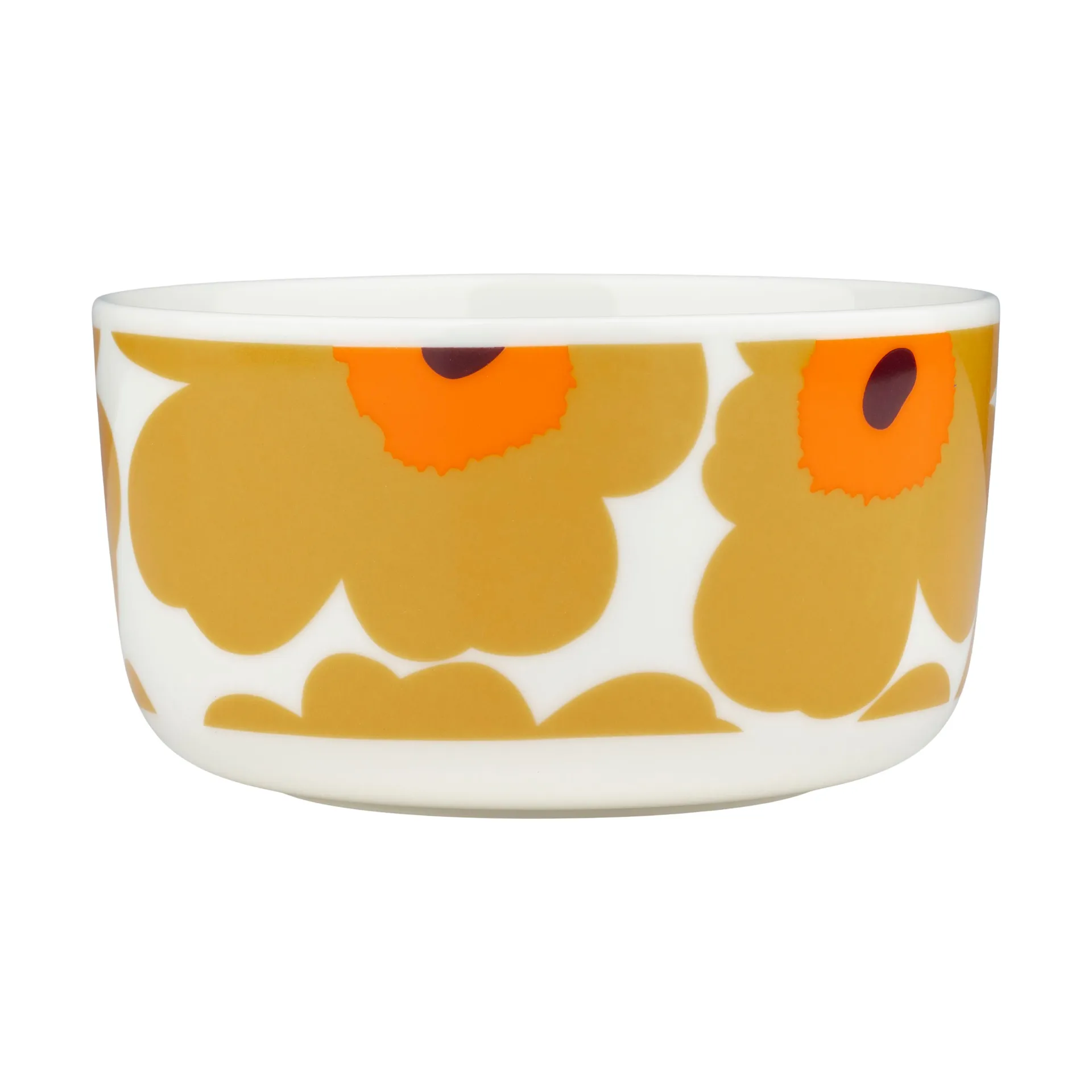 Unikko kulho 5 dl, White-caramel-warm orange Marimekko