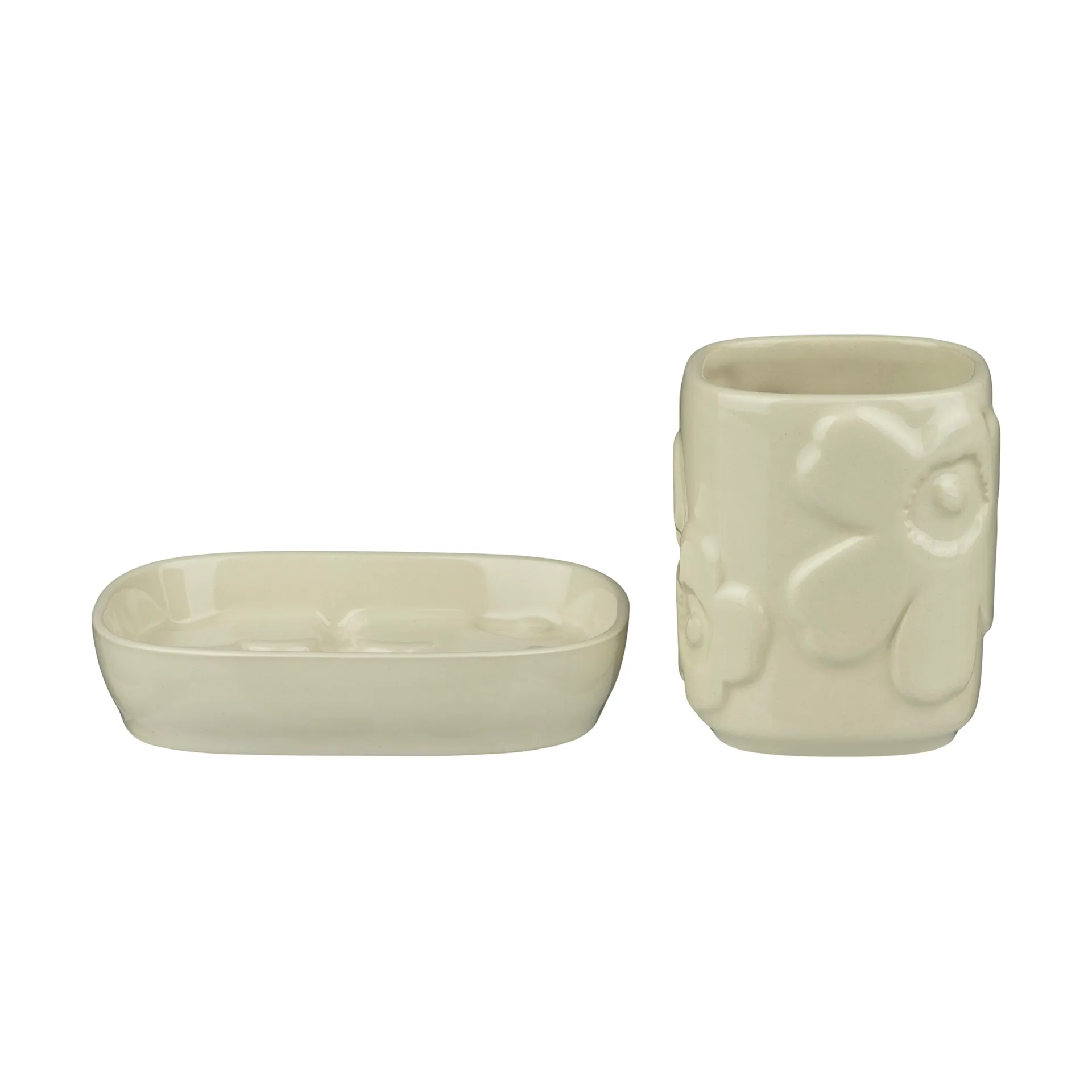 Unikko kylpyhuonesetti 2 osaa, Beige Marimekko