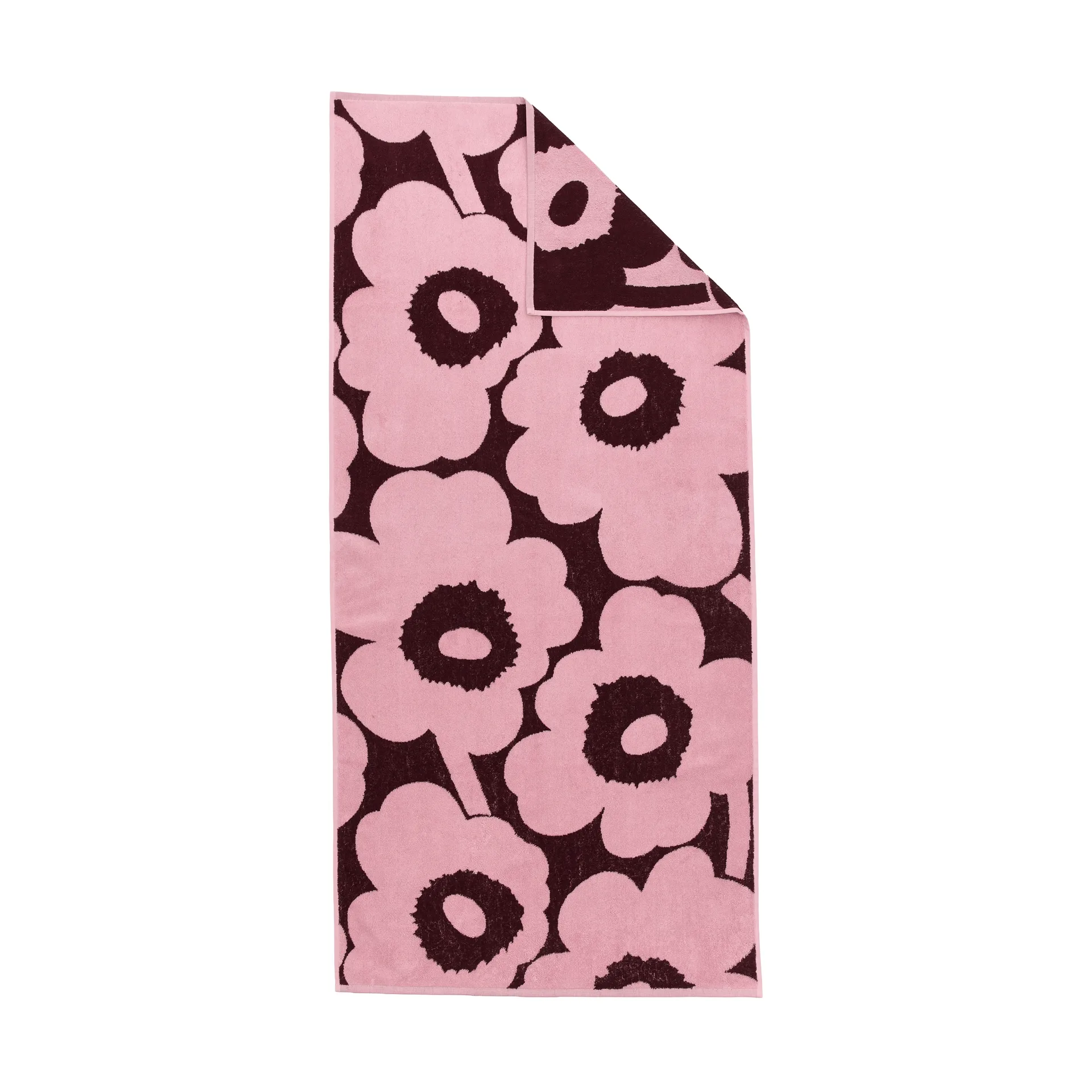 Marimekko Unikko kylpypyyhe 70 x 150 cm Plum-pink