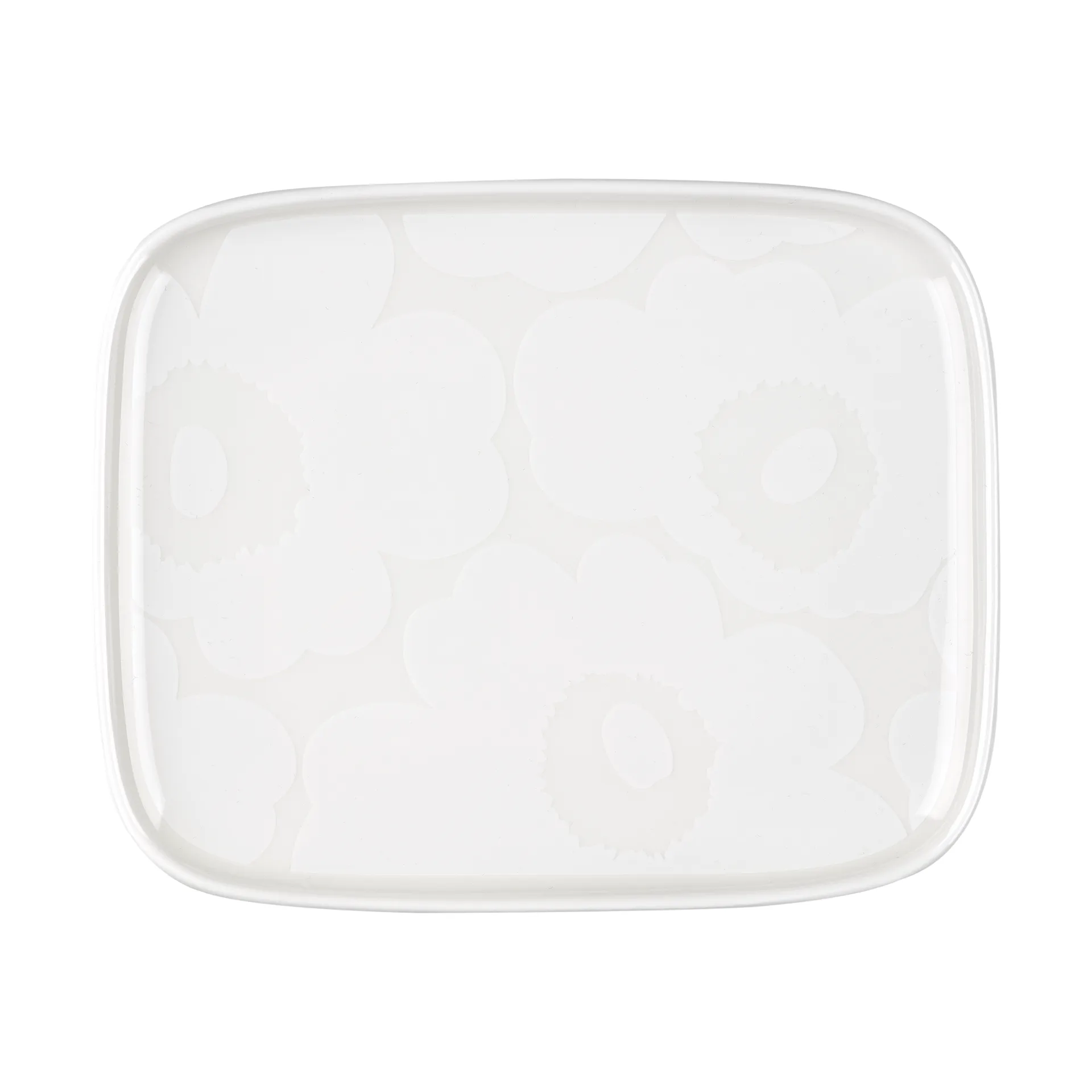 Unikko lautanen 12x15 cm, White Marimekko