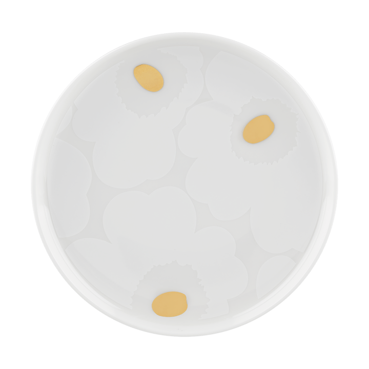 Unikko lautanen Ø13.5 cm, White-gold Marimekko