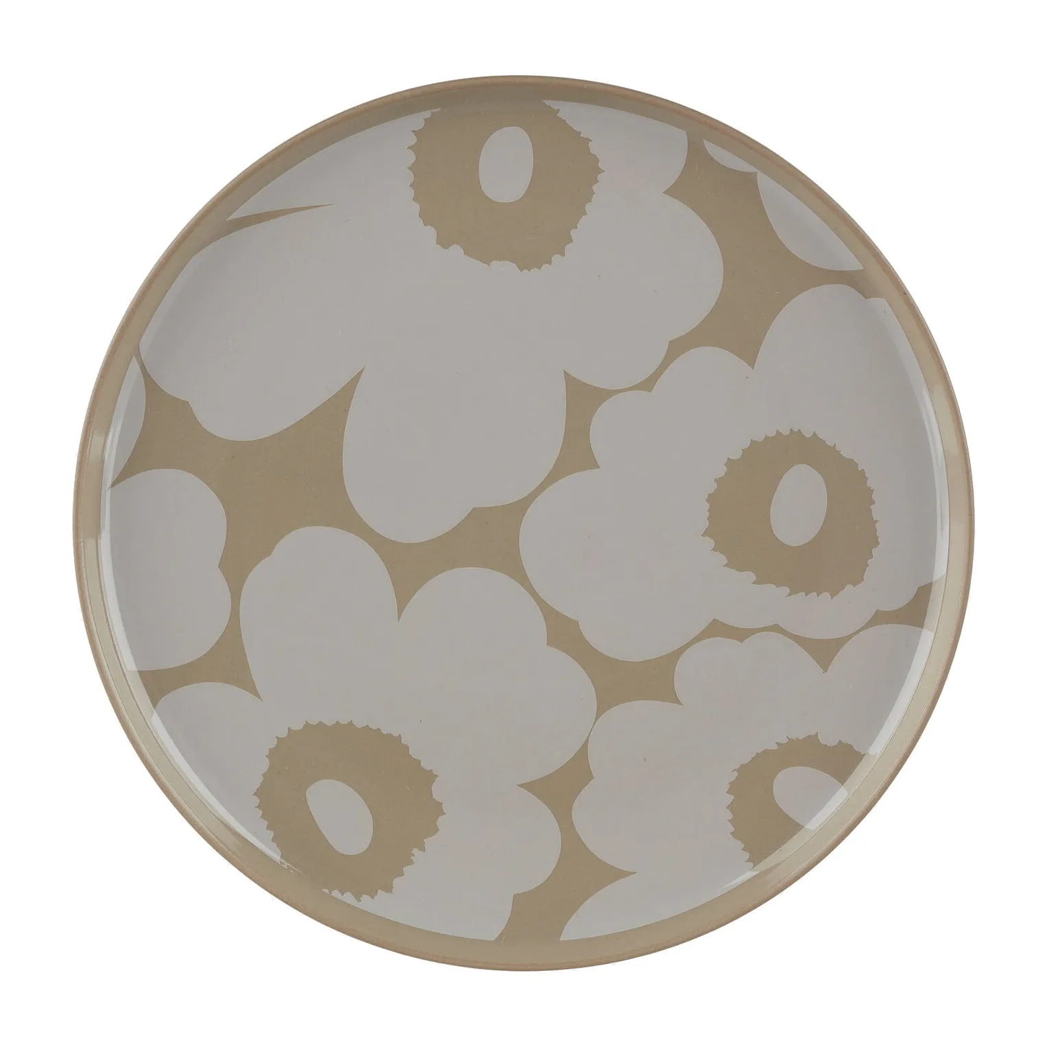 Unikko lautanen Ø 20 cm, terra-valkoinen Marimekko