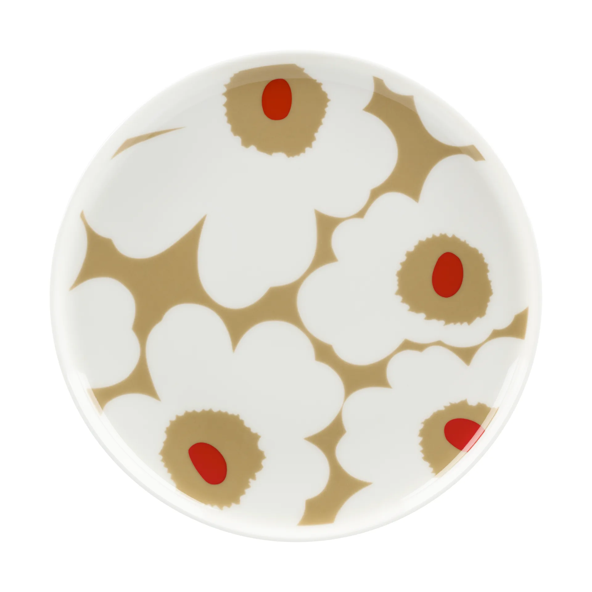 Unikko lautanen Ø 20 cm, White-beige-red Marimekko